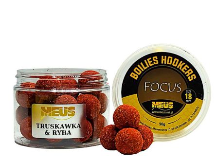 Kulka Hakowa Meus Boilies Hookers Focus 18mm Truskawka & Ryba 90g KHF18TR