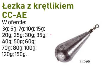 Ciężarek Łezka z Krętlikiem Jaxon 7g/2szt CC-AE7G