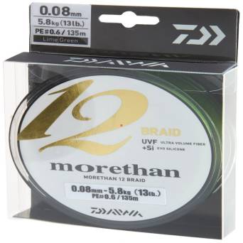 Plecionka Daiwa Morethan 12 Braid 0.08mm 5,8kg 135m 12700-008
