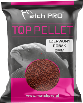 TOP PELLET MatchPro CZERWONY ROBAK 2mm 700g 977841