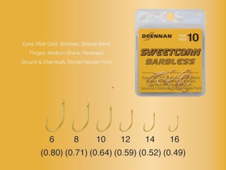 Haki Drennan Sweetcorn Barbless r14 69-025-014