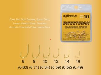 Haki Drennan Sweetcorn Barbless r14 69-025-014