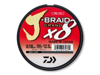 Plecionka Daiwa J-braid x8 0,24mm 135m 22kg 12793-024 szara