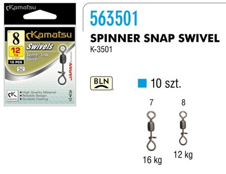 Agrafka z krętlikiem Kamatsu 7 16kg 563501007 10szt
