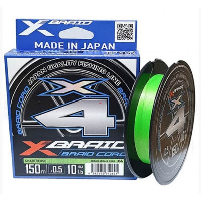 Plecionka YGK X-Braid Braid Cord X4 150m #0.4 0.104mm 8lb 3,6kg