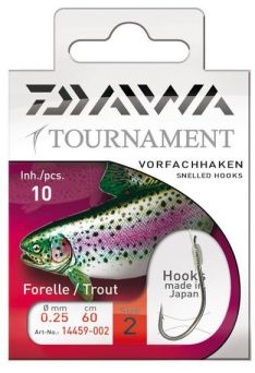 Haki pstrągowe Daiwa Tournament r2 14460-002 z przyponem