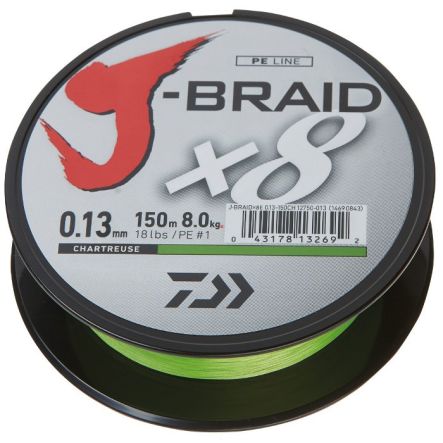 Plecionka Daiwa J-Braid X8 0,16mm 150m fluo 12750-016
