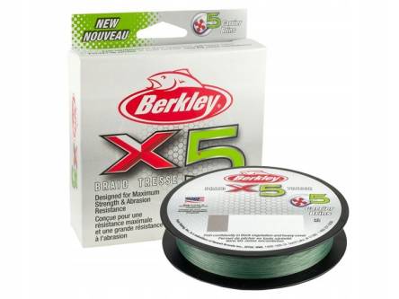 Plecionka Berkley X5 Braid Low-Vis Green 0,08mm 150m 7,6kg 1486711