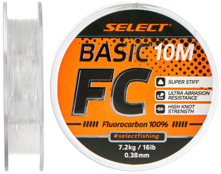 Fluorocarbon Select Basic FC 10m 0.40mm 18lb/8.2kg