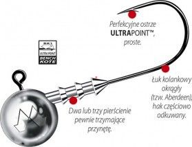 Główki Jigowe MUSTAD Classic 1/0 15g 3szt 724-150-010