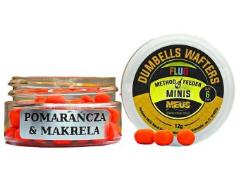 Dumbells Meus 6mm Fluo Wafters MINIS Pomarańcza & Makrela 12 g M6DWPM