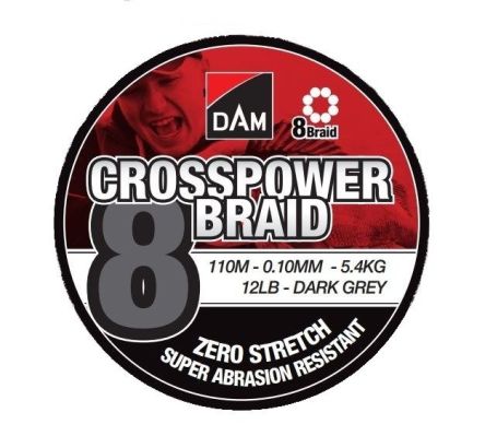 Plecionka DAM Crosspower 8braid 0,22mm 110m 13,50kg 60082