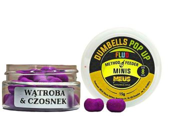 Dumbells Meus Pop Up Fluo MINIS 8mm Wątroba & Czosnek 15g MDPWCZ