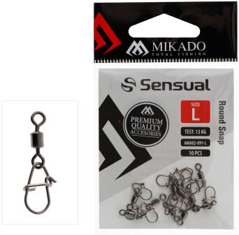 AGRAFKA MIKADO z KRĘTLIKIEM ROUND SNAP XL AMA02-091-XL