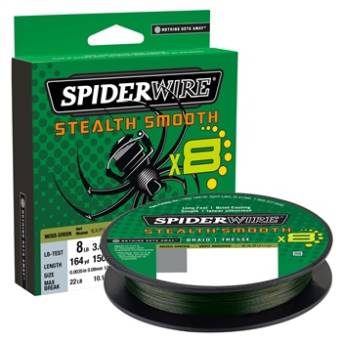 Plecionka SpiderWire Stealth Smooth 8 Braid Moss Green 0,19mm 18,0kg 150m 1515227