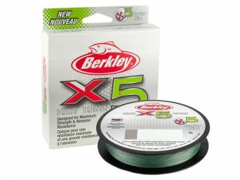 Plecionka Berkley X5 Braid Low-Vis Green 0,17mm 150m 17kg 1486715