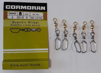 Agrafka z krętlikiem Cormoran Scandic Wirbel rozm 2 35kg 5szt