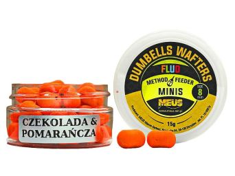 Dumbells Meus Wafters Fluo MINIS 8mm Czekolada & Pomarańcza 15g mdwbg