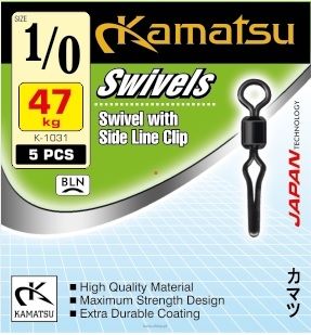 Krętlik z Klipsem K1031 - Nr.8 /14kg - Kamatsu - Op. 5szt. 961031008