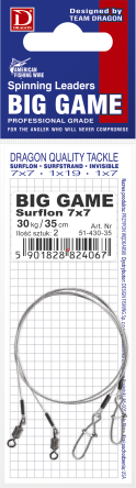 Przypon DRAGON 7x7 Surflon 30kg 80cm Big Game