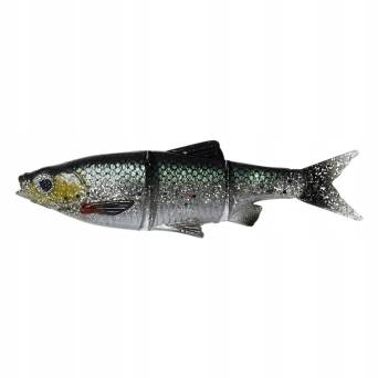 Guma SavageGear Roach swim&jerk 12,5cm green silver 63795
