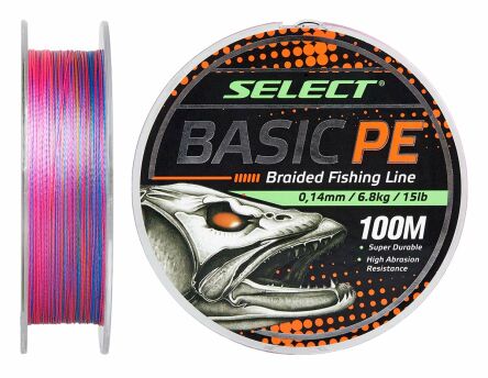 Plecionka Select Basic PE 150m 0.10mm 10lb/4.8kg Multikolor
