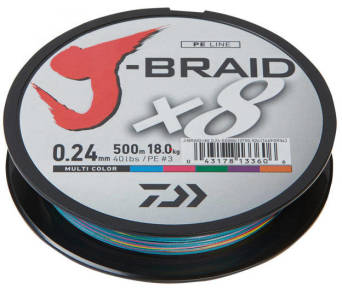 Plecionka Daiwa J-Braid X8 0.10mm 150m 6kg multikolor 12755-010