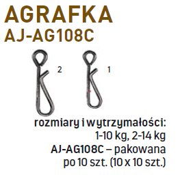 Agrafka Jaxon typu wsówka rozm 2- 14kg S AJ-AG10802C