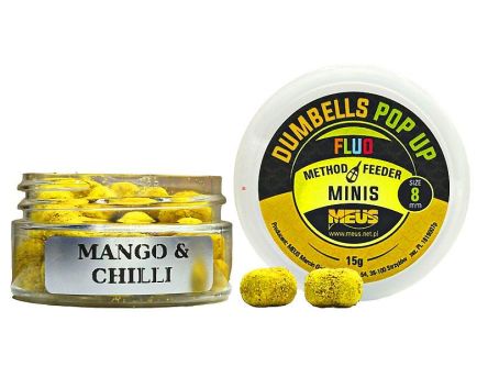 Dumbells Meus Pop Up Fluo MINIS 8mm Mango & Chilli 15g MDPMCH