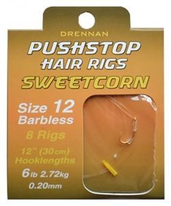 Haki Drennan Pushstop Hair Rigs Sweetcorn r16 69-076-016