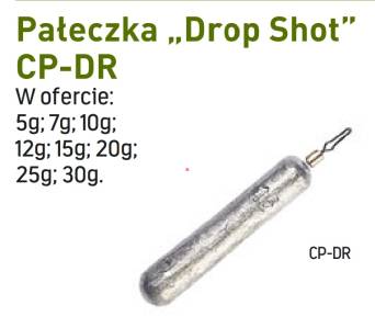 Ciężarek Pałeczka Drop shot Jaxon 20g/2szt CP-DR20