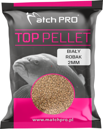 TOP PELLET MatchPro DUO BIAŁY ROBAK 2mm DUO WHITE WORM 700g 977964