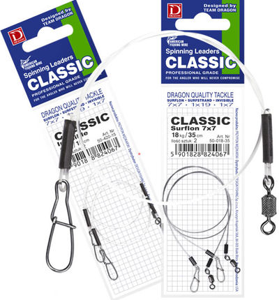 Przypon DRAGON Invisible Fluorocarbon 8kg Classic 40cm 50-408-40