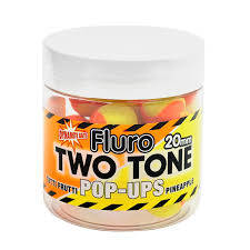 Kulki Dynamite pop- ups two tone fluoro 20mm tutti-frutti pineapple dy596