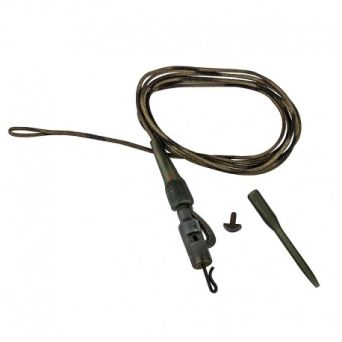 Leadcore Prologic Safety Clip QC Swivel Metal Core Leader 80 cm 45 lbs 3 szt 50151