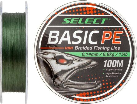 Plecionka Select Basic PE 150m 0.04mm 5lb 2.5kg ciemnozielony