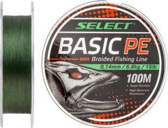 Plecionka Select Basic PE 150m 0.04mm 5lb 2.5kg (ciemnozielony)