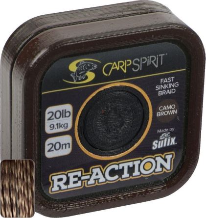 Plecionka Carp spirit re-action 35lb 20m camo brown ACS640065