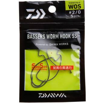 Haki Daiwa Bassers Worm Hook SS rozm 1 6szt 16509-100