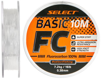 Fluorocarbon Select Basic FC 10m 0.24mm 6lb/2.9kg