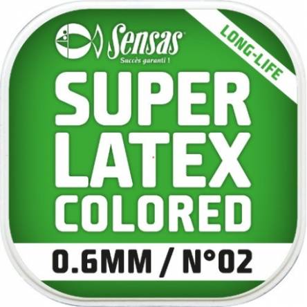Guma amortyzator Sensas super latex colored 6m 1,4mm zielona 53153