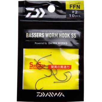 Haki Daiwa Bassers Worm Hook SS rozm 2 10szt 
