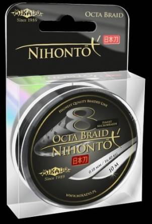 Plecionka Mikado Nihonto Octa Braid 0,20mm 150m czarna