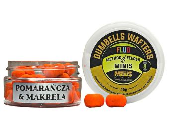 Dumbells Meus Wafters Fluo MINIS 8mm Pomarańcza & Makrela 15g MDWPM