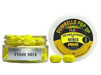 Dumbells Meus Pop Up Fluo MINIS 8mm Fish Mix 15g MDPFM