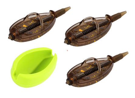 MIKADO KOSZYCZEK - METHOD FEEDER DOUGLAS L KOMPLET - 3x30g + FOREMKA  AMFN03L-SET30B