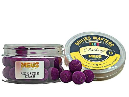 Kulka Hakowa Meus Boilies Fluo Wafters Challenge 18mm Monster Crab 110g KWCH18MC