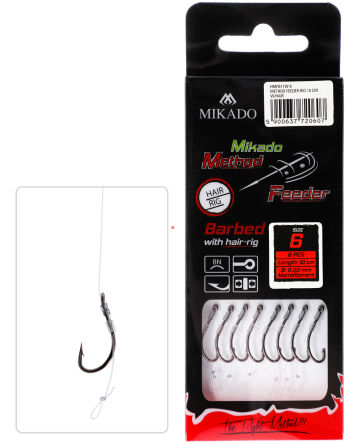 Haczyki Mikado Method Feeder r.12 0,23mm hmfb11w-12
