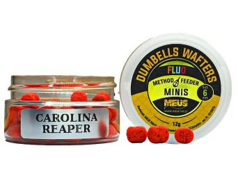 Dumbells Meus 6mm Fluo Wafters MINIS Carolina Reaper Ostra Papryka 12g M6DWCR